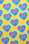 Big Fan Of Human Rights Holographic Glitter Sticker
