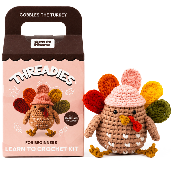 Thanksgiving Crochet Kit for Beginners | Gobbles | DIY