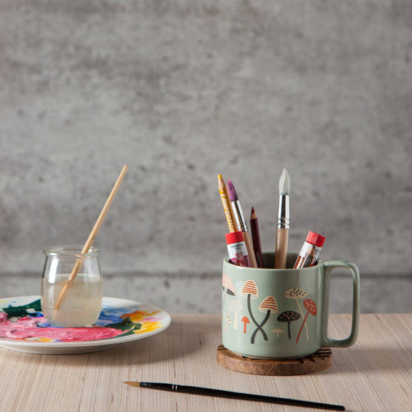 Far and Away Mushroom Midi Mug | 11 oz