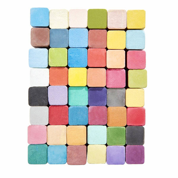 Square Chalk Pastels - 48 Colors