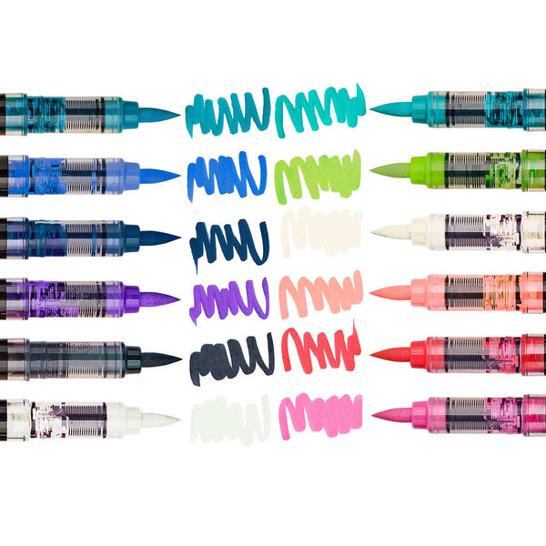 PRO Acrylic Paint Brush Pens - 12 Lettering Colors