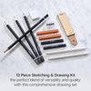 Sketching & Drawing Set, 13 pc