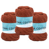 Lion Brand Yarn Pima Cotton 3 Pack