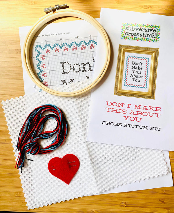 Shut Your Mouth - Deluxe Cross Stitch Kit