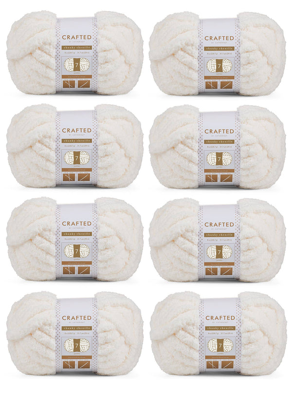 Chunky Chenill Yarn | 8oz/227g | Jumbo #7 | Pack of 8