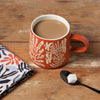 Coral Botanical Mug | 12 oz