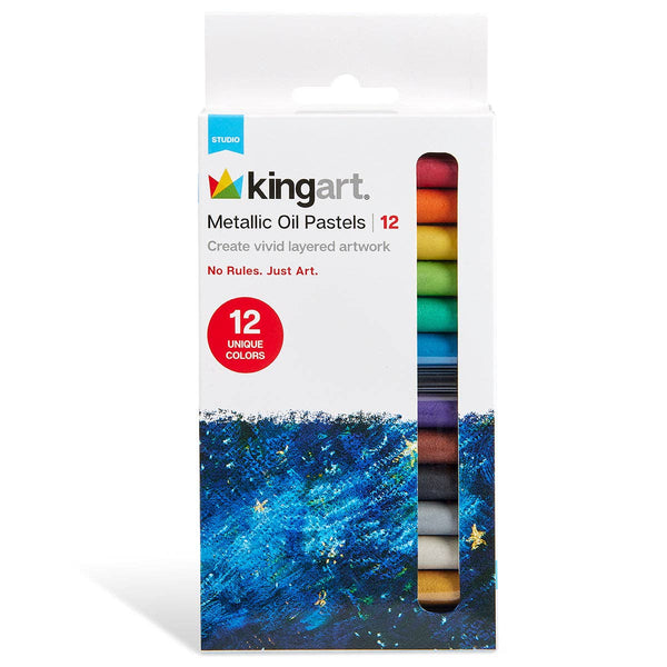 Oil Pastels - 12 Metallic Colors