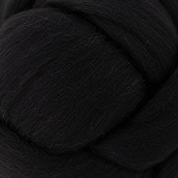 Merino Wool Roving | Black | EF068