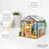 Cathy’s Flower House (Green House) – DIY Miniature House Kit