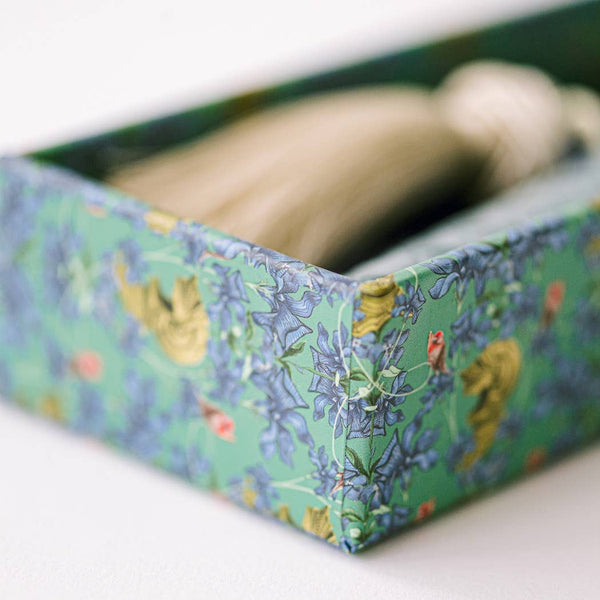 Ivory and Gold Heirloom Scissors with Case | Dusk Blue