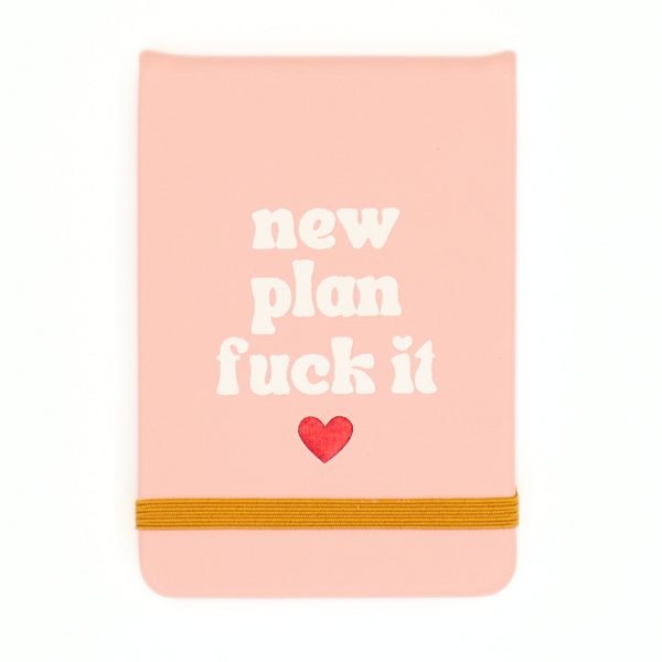 Leatherette Pocket Journal New Plan Fuck It