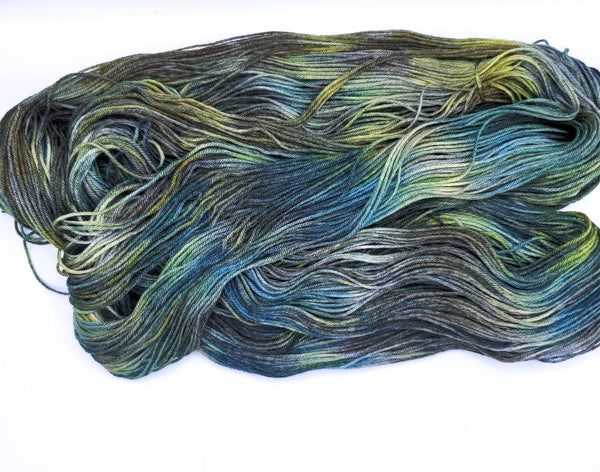 Forest Moss - Hand-Dyed Superwash Merino Yarn - Jadawoo Designs
