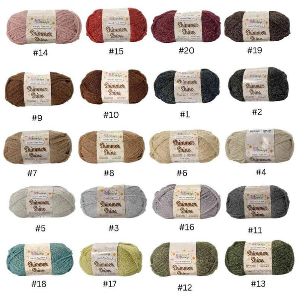 Metallic Shimmer Ribbon Yarn – Lightweight Tube Tape Yarn for Crochet Bags, Accessories & Decorative Projects (100g)