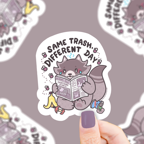 Raccoon Vinyl Sticker