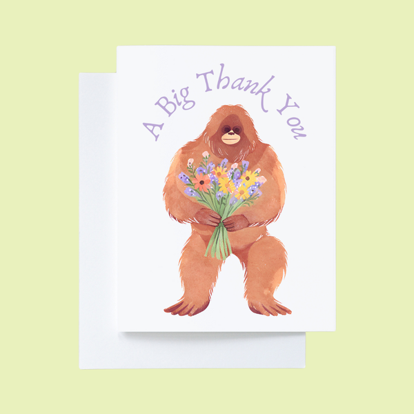 Bigfoot Greeting Card 