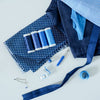 Cotton Thread Sets - Dark Blues!For Quilting and Sewing - 8 Spools, 4 Colors, 180 Yards Each