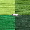 Cotton Thread Set - Greens! For Quilting and Sewing - 8 Spools, 4 Colors, 180 Yards Each