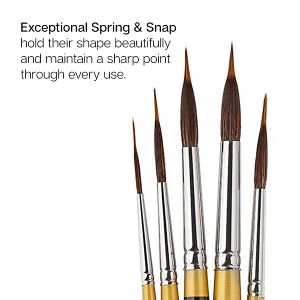 Original Gold® 9035 Round Needle Point Brush Set - 5 pcs