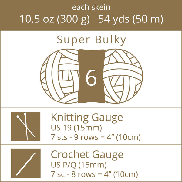 Arctic Twist Yarn | 10.5oz/300g | Super Bulky #6