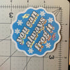 Vinyl Sticker - You Can Always Frog It - YarnColorful