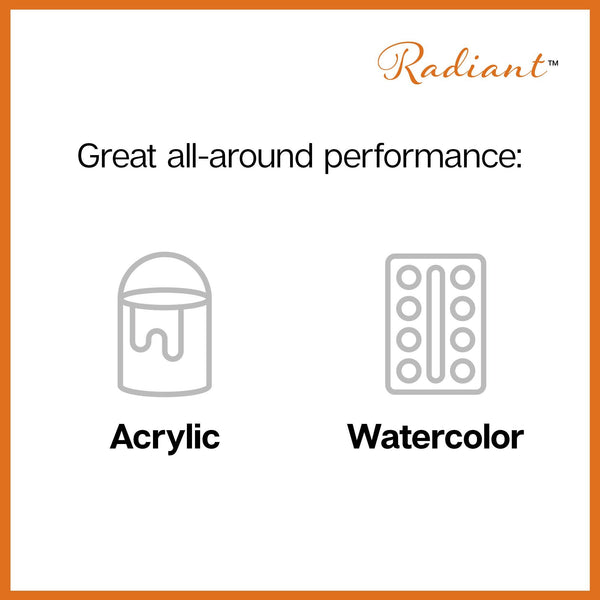Radiant™ 6000 Round Golden Synthetic Brush Set - 5 pc