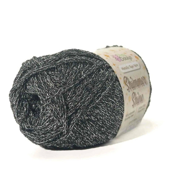 Metallic Shimmer Ribbon Yarn – Lightweight Tube Tape Yarn for Crochet Bags, Accessories & Decorative Projects (100g)