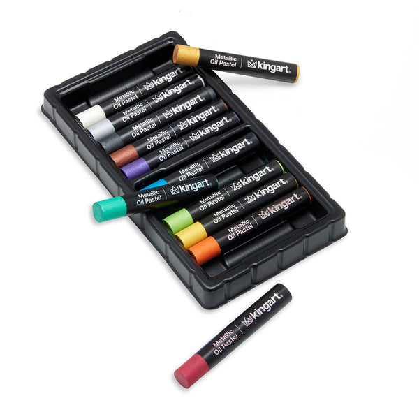 Oil Pastels - 12 Metallic Colors
