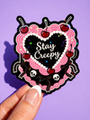 Stay Creepy | Retro Halloween Holographic Vinyl Sticker