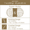 Chunky Heather Yarn | 7oz/200g | Super Bulky #6