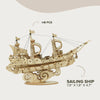 Sailing Ship – Laser-Cut Wooden 3D Puzzle