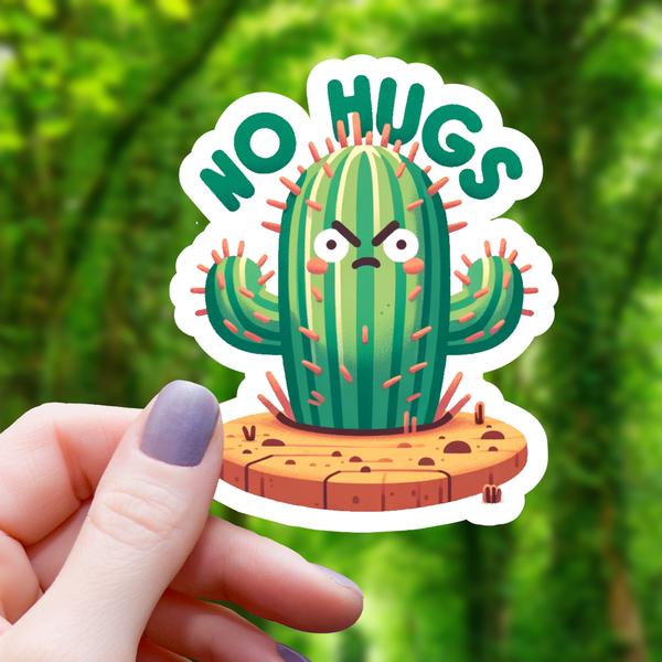 Angry Cactus Sticker