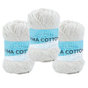 Lion Brand Yarn Pima Cotton 3 Pack