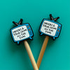 True Crime & Snacks Knitting Needle Point Protectors
