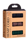 Hemp Cord 3-Pack MiniI Spool Set In Box