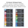 Oil Pastels - 24 Colors