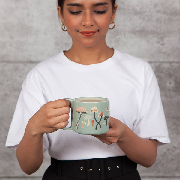 Far and Away Mushroom Midi Mug | 11 oz