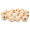 Unfinished Wooden Bicone Beads - 1"