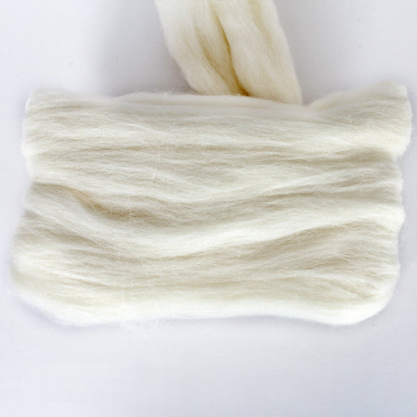 Ivory Merino Wool Roving | 4 oz