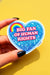 Big Fan Of Human Rights Holographic Glitter Sticker