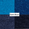 Cotton Thread Sets - Dark Blues!For Quilting and Sewing - 8 Spools, 4 Colors, 180 Yards Each
