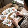 All-in-One Watercolor Postcards: Folk Art