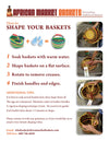 African Bolga Baskets : Navy/Natural Mini Tote (G-133N+)