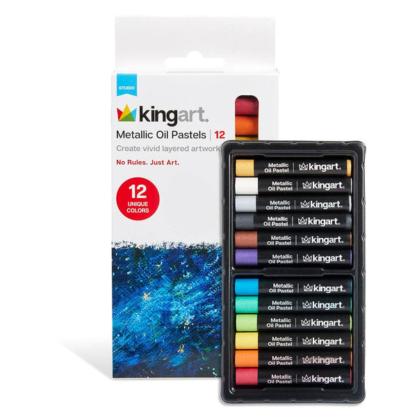 Oil Pastels - 12 Metallic Colors