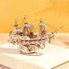 Sailing Ship – Laser-Cut Wooden 3D Puzzle