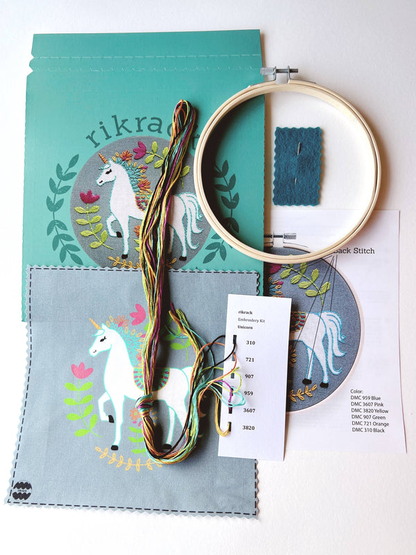 Unicorn Embroidery Kit