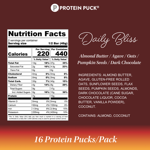 Daily Bliss | Almond, Dark Chocolate | 3.25oz Bar