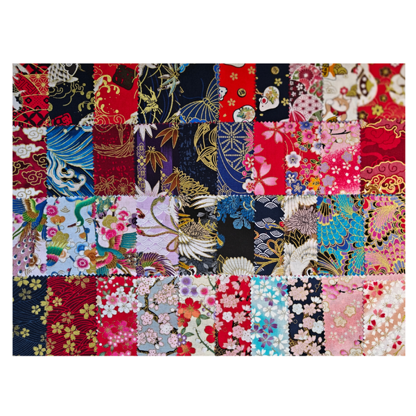 Charm-pack 40pcs - 5" Square Precuts - Crimson Garden Collection