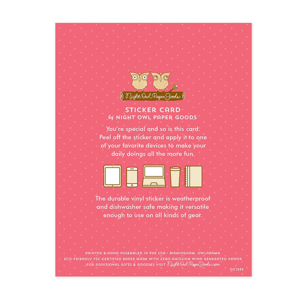 Unicorn Dream Sticker Birthday Card