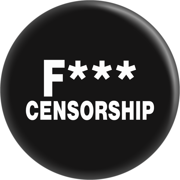 F* Censorship Button Pin
