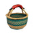 Mini Round w/Leather Handle African Bolga Baskets